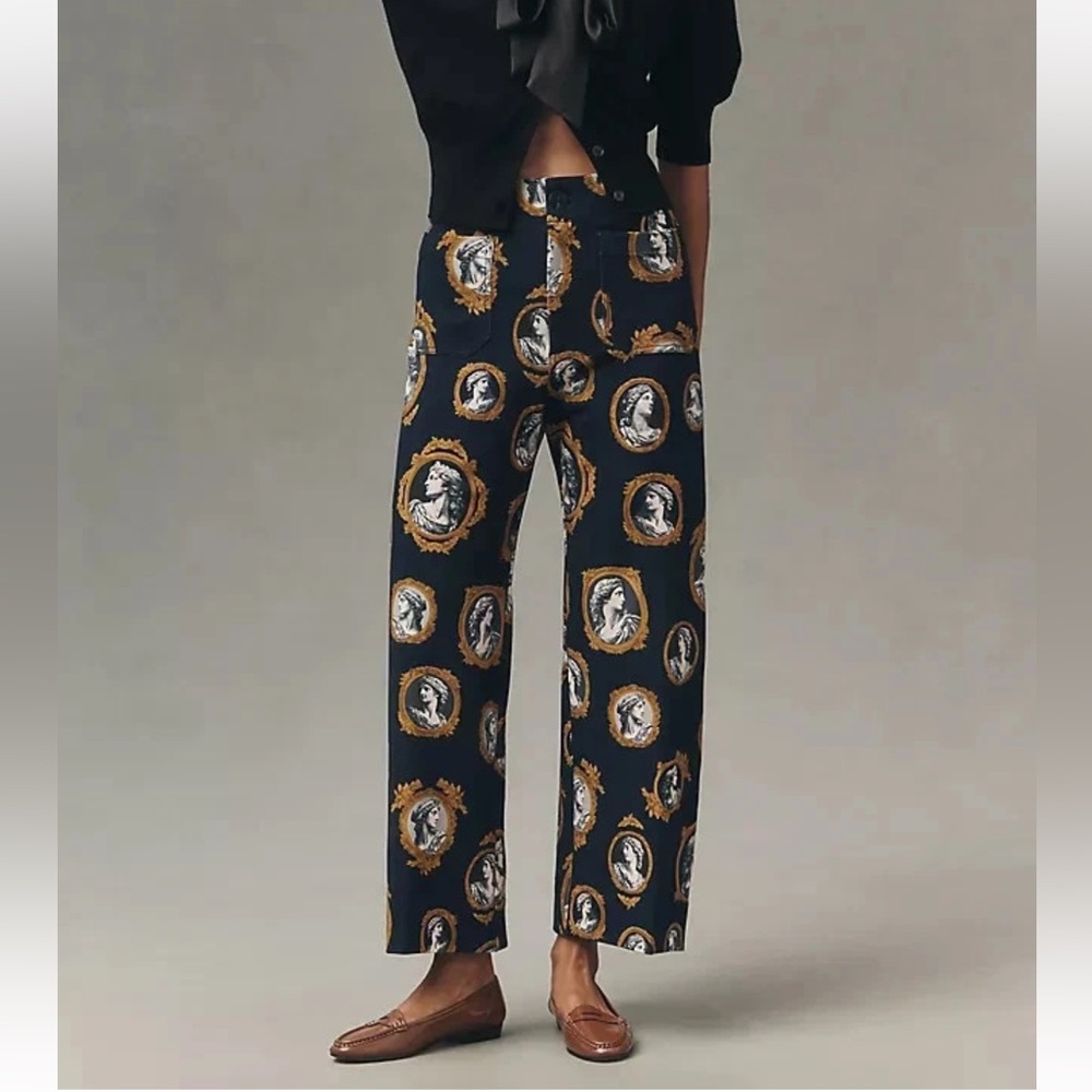 Anthropologie Collette Ponte Crop Wide-leg Pant by Maeve - brand new! - Picture 3 of 6
